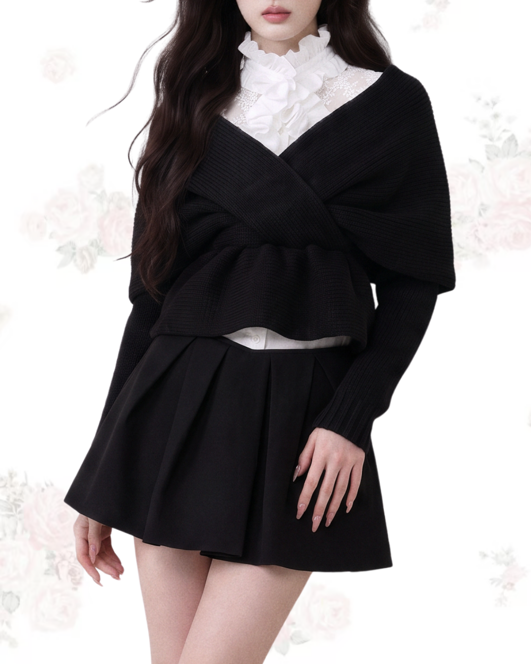 LACE COLLAR BLOUSE