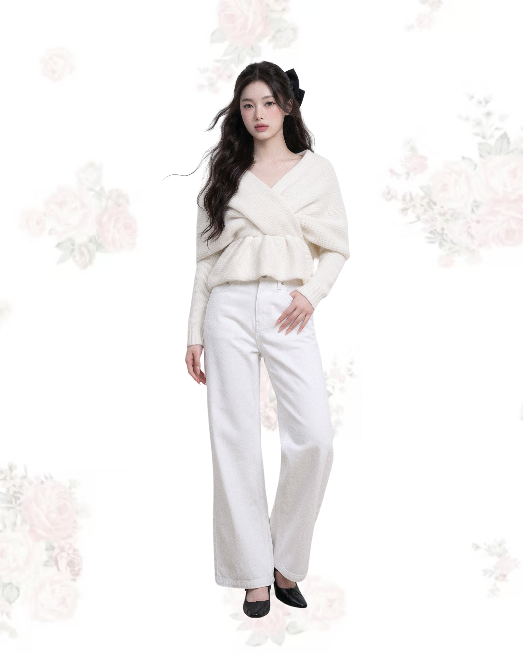 TWIST WRAP KNIT TOP