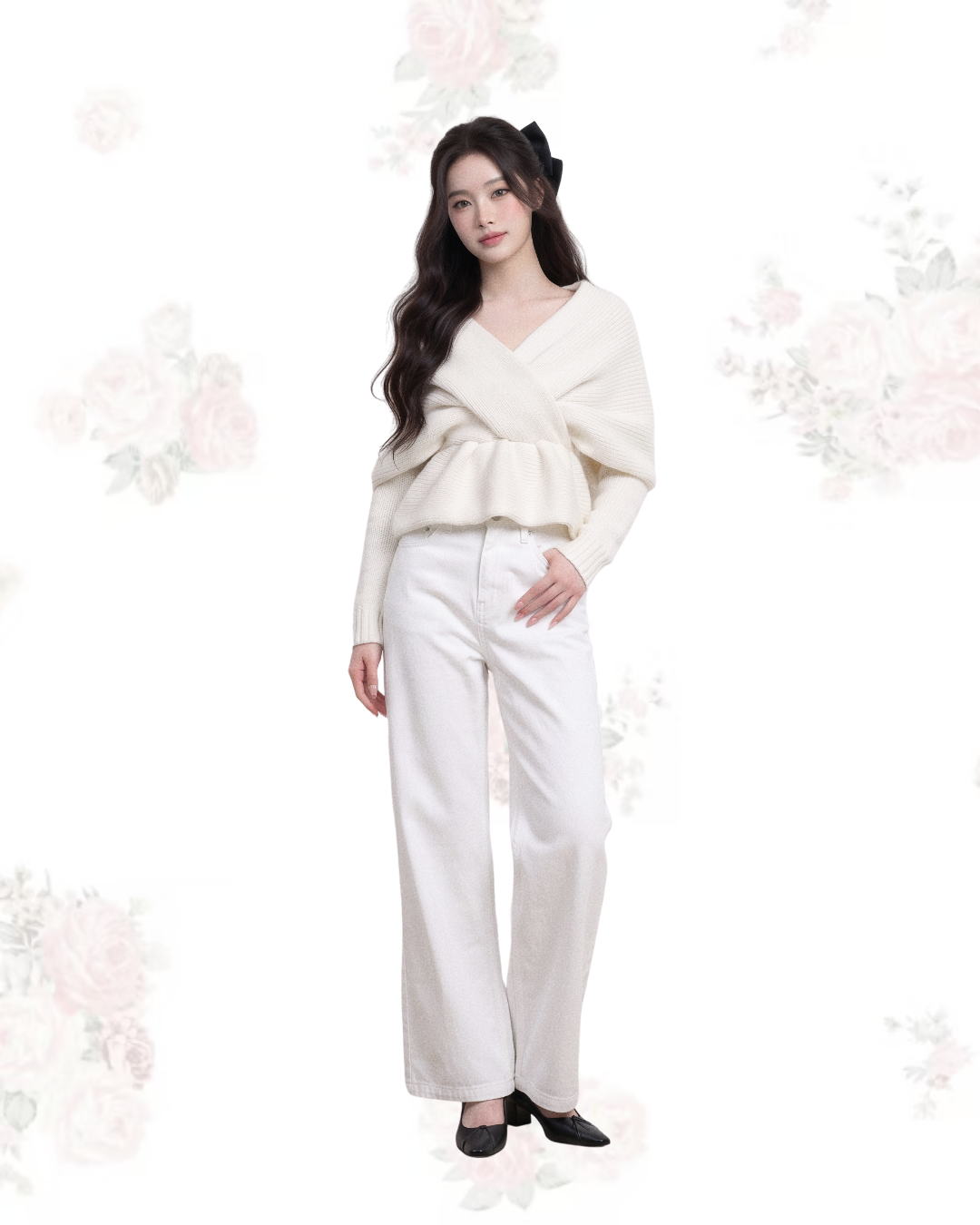 TWIST WRAP KNIT TOP