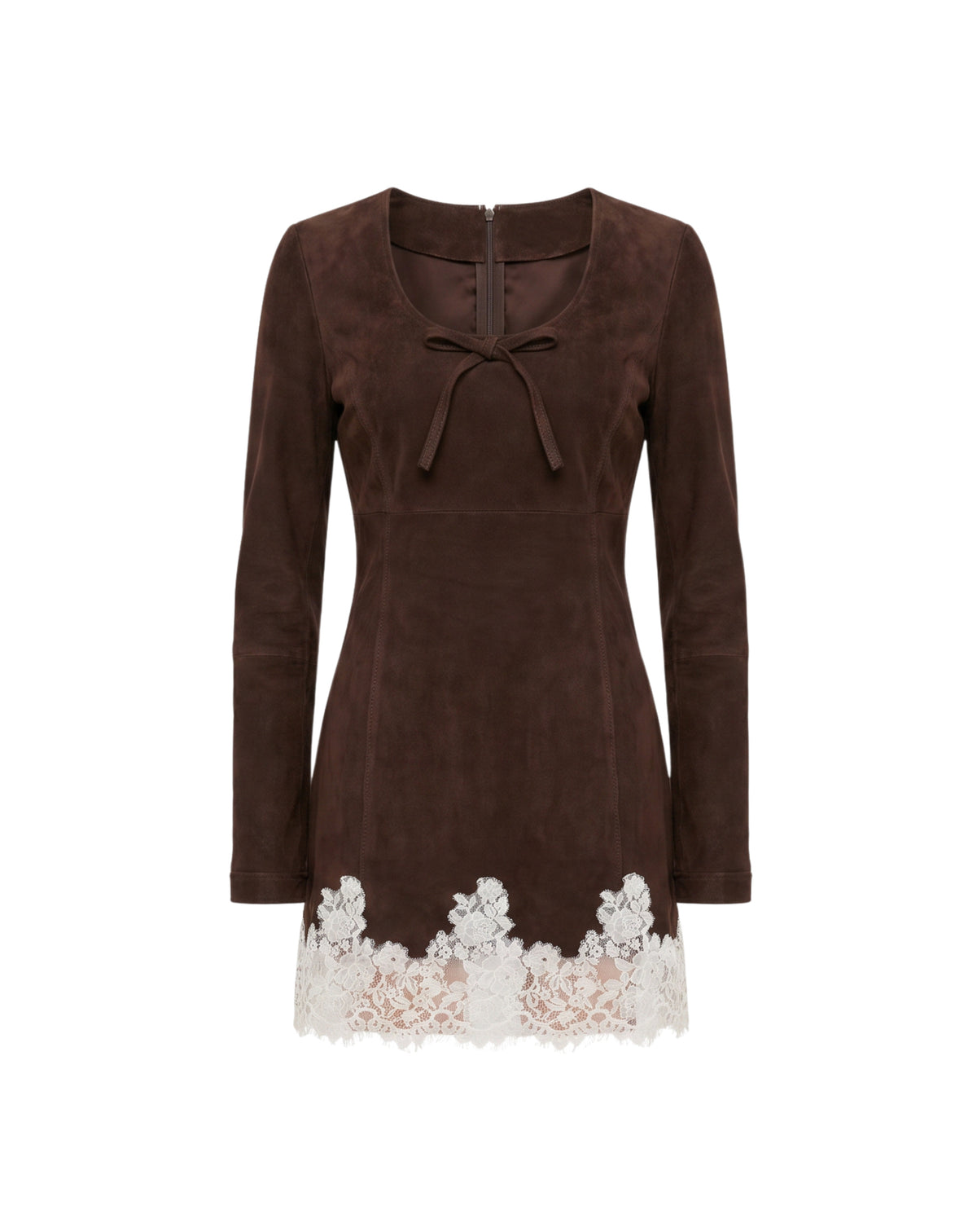 RIBBON LACE HEM DRESS