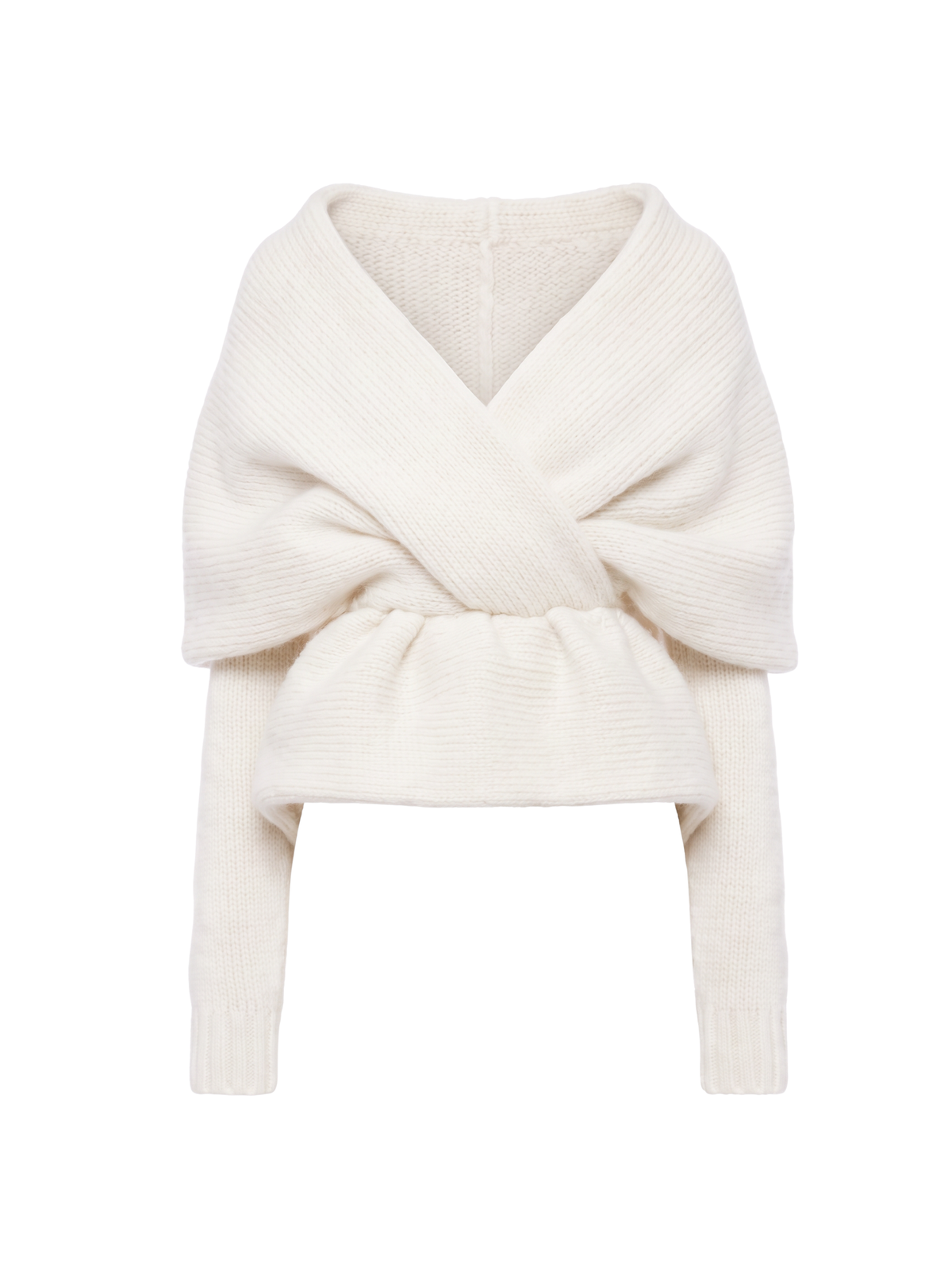 TWIST WRAP KNIT TOP