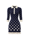 POLKA DOT KNIT DRESS