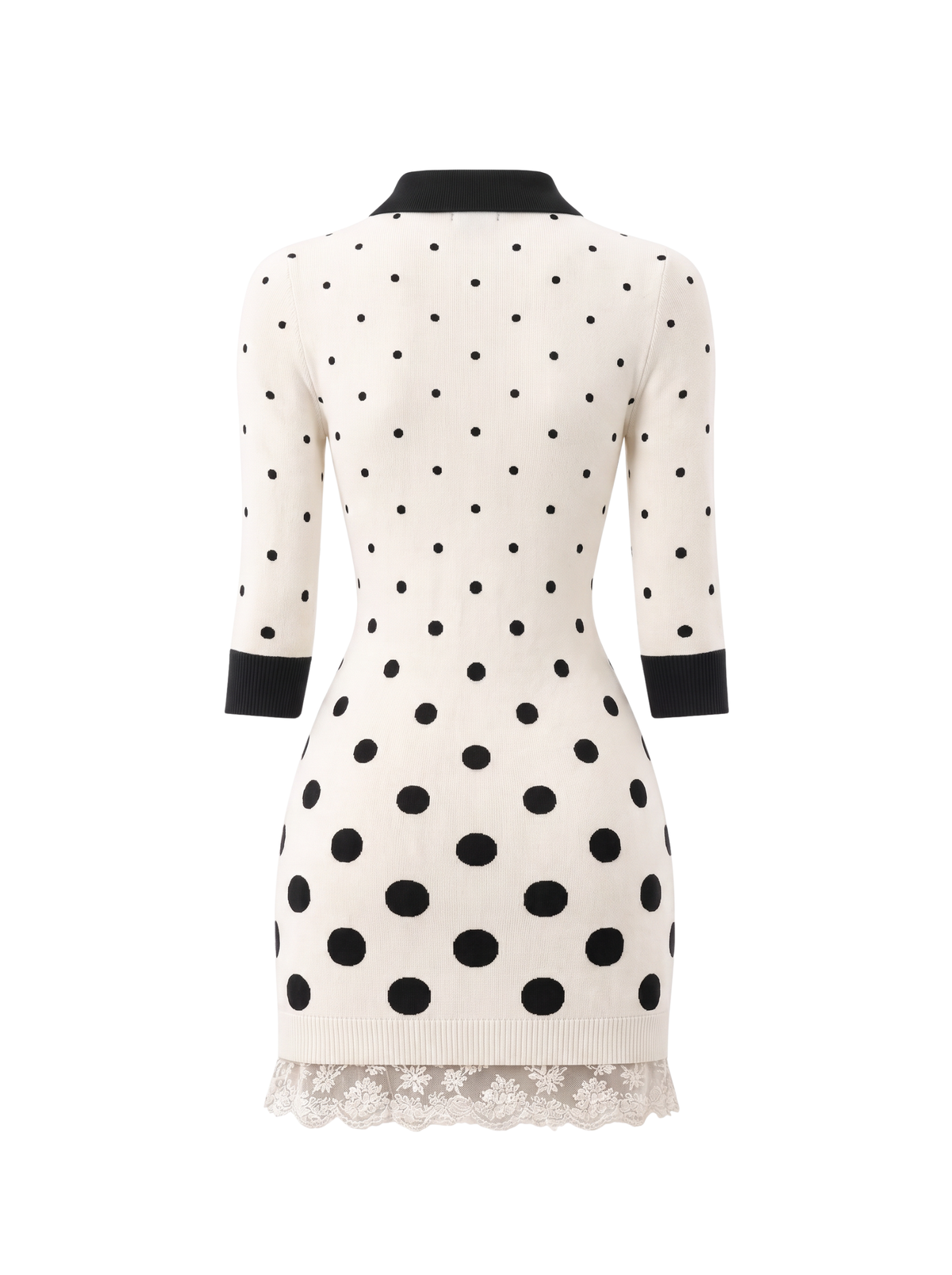 POLKA DOT KNIT DRESS