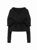 TWIST WRAP KNIT TOP